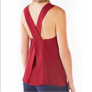 BCBGMaxAzria Ellin deep cranberry top